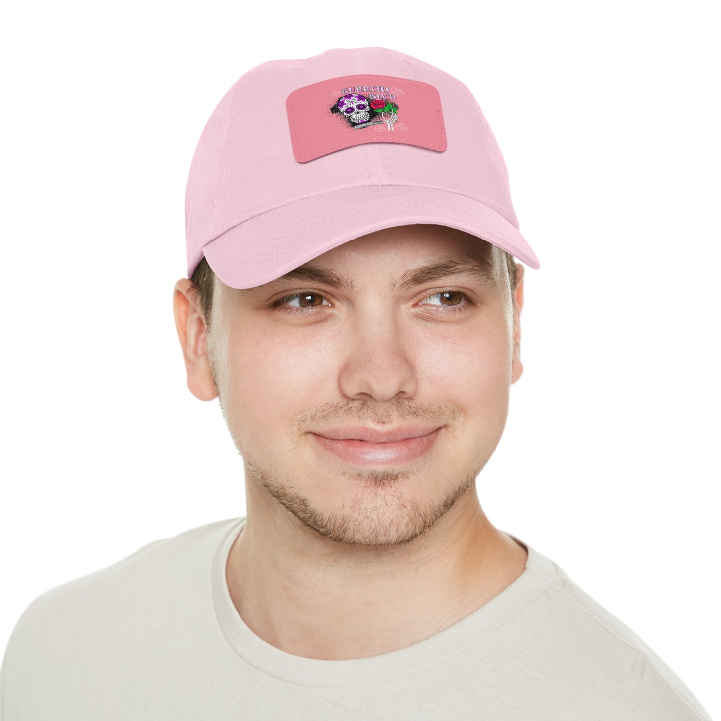 Burrito BLVD Scull Hat with Leather Patch (Rectangle)