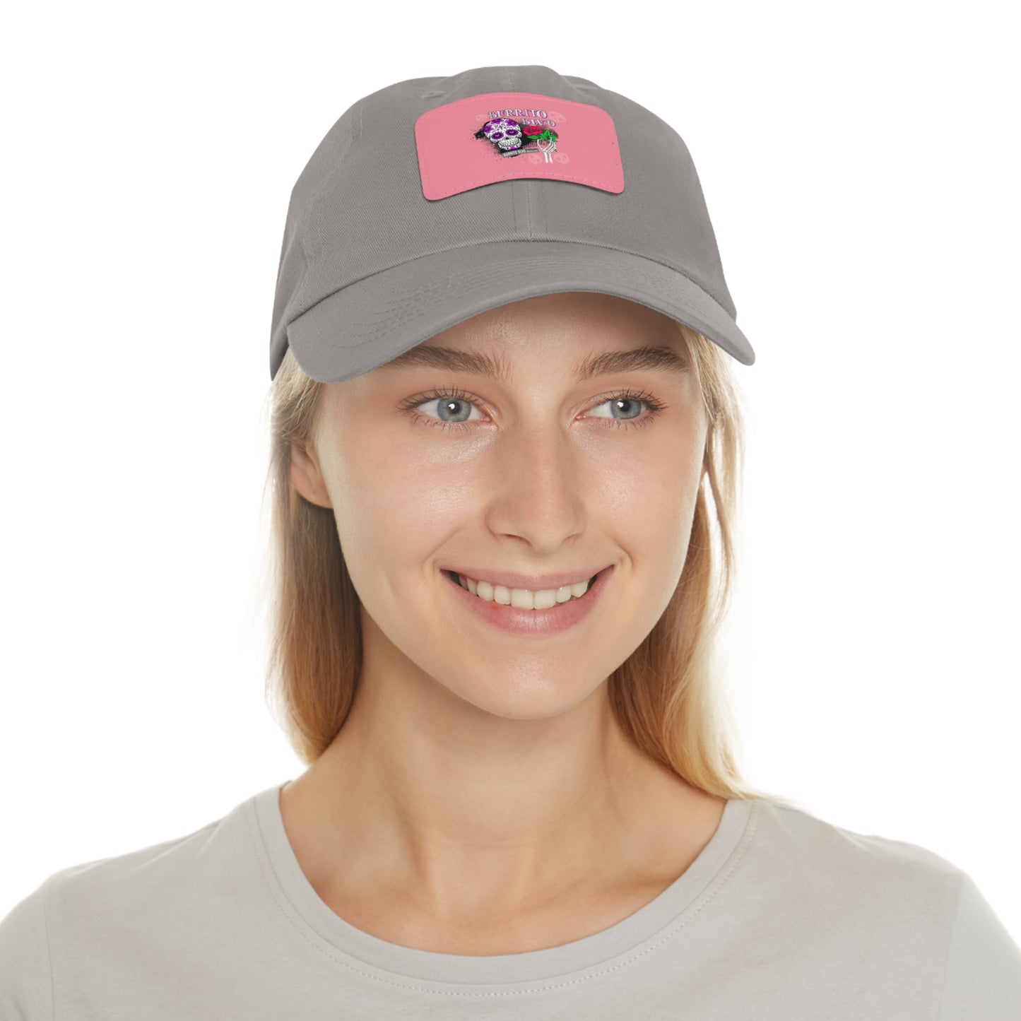 Burrito BLVD Scull Hat with Leather Patch (Rectangle)