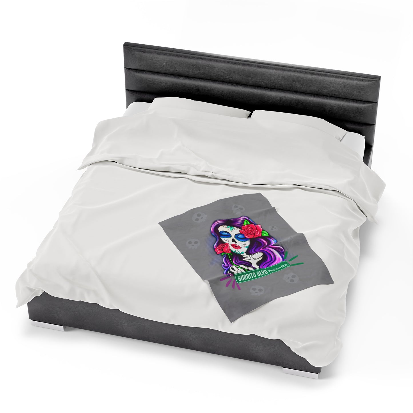 Burrito Blvd Rose Plush Blanket