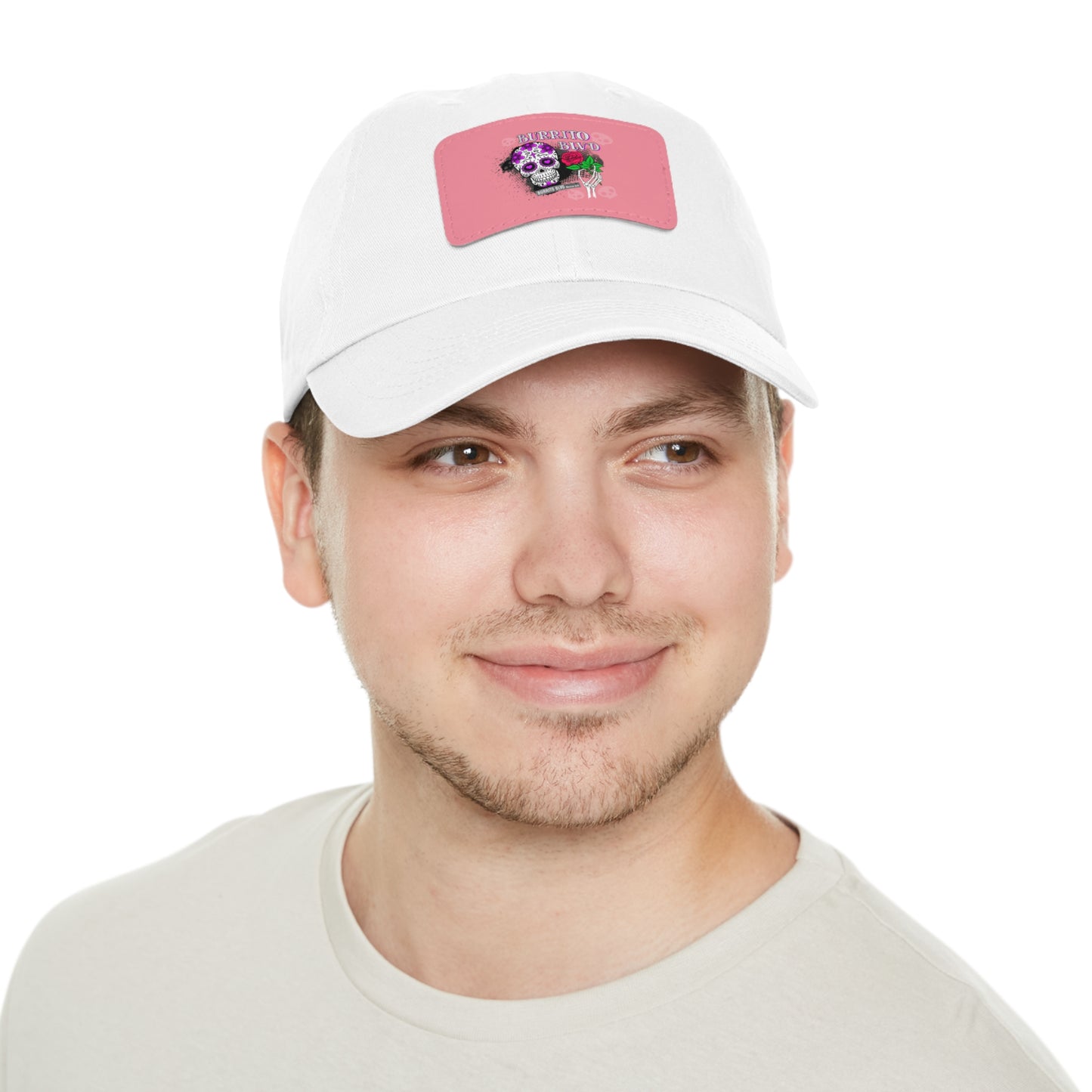 Burrito BLVD Scull Hat with Leather Patch (Rectangle)