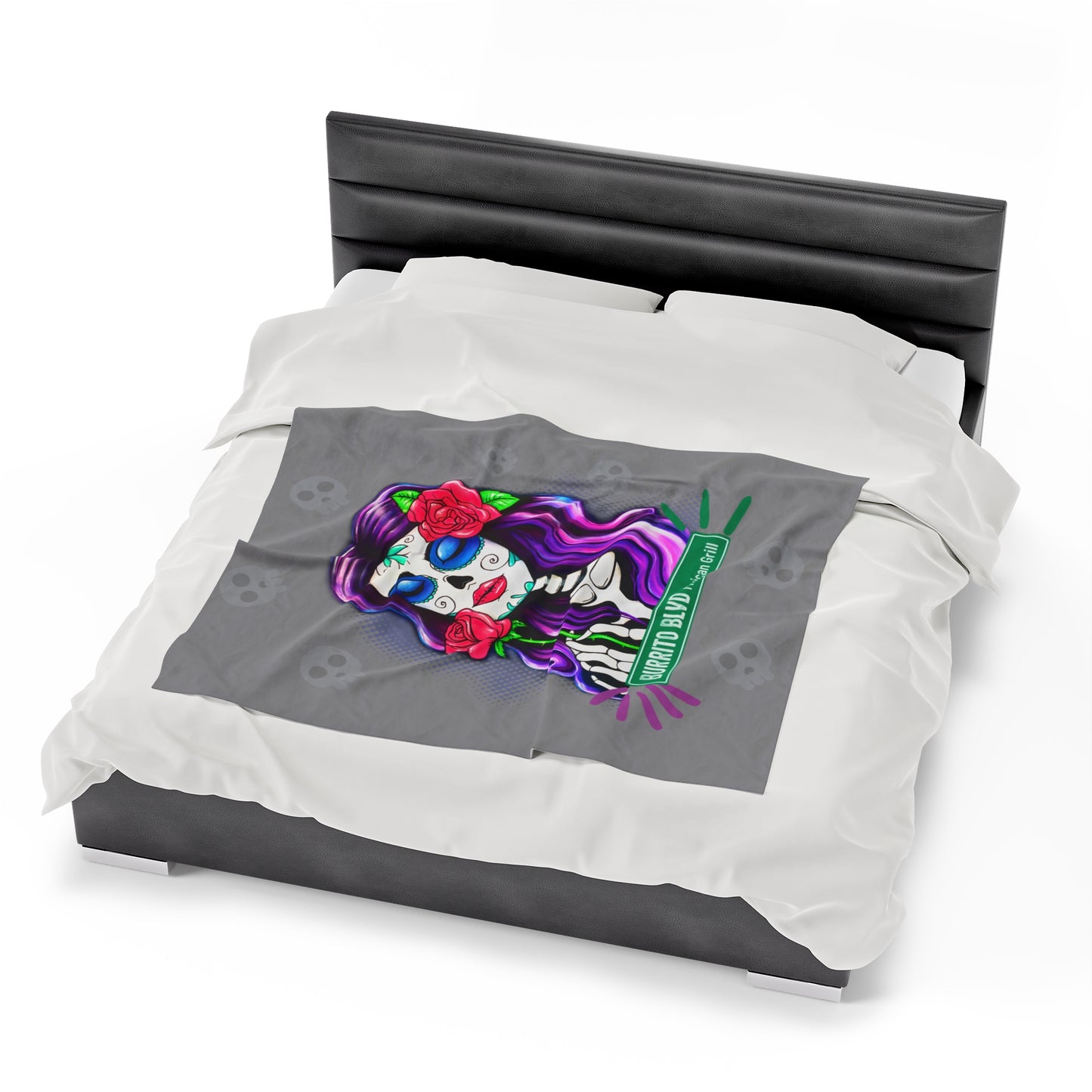 Burrito Blvd Rose Plush Blanket