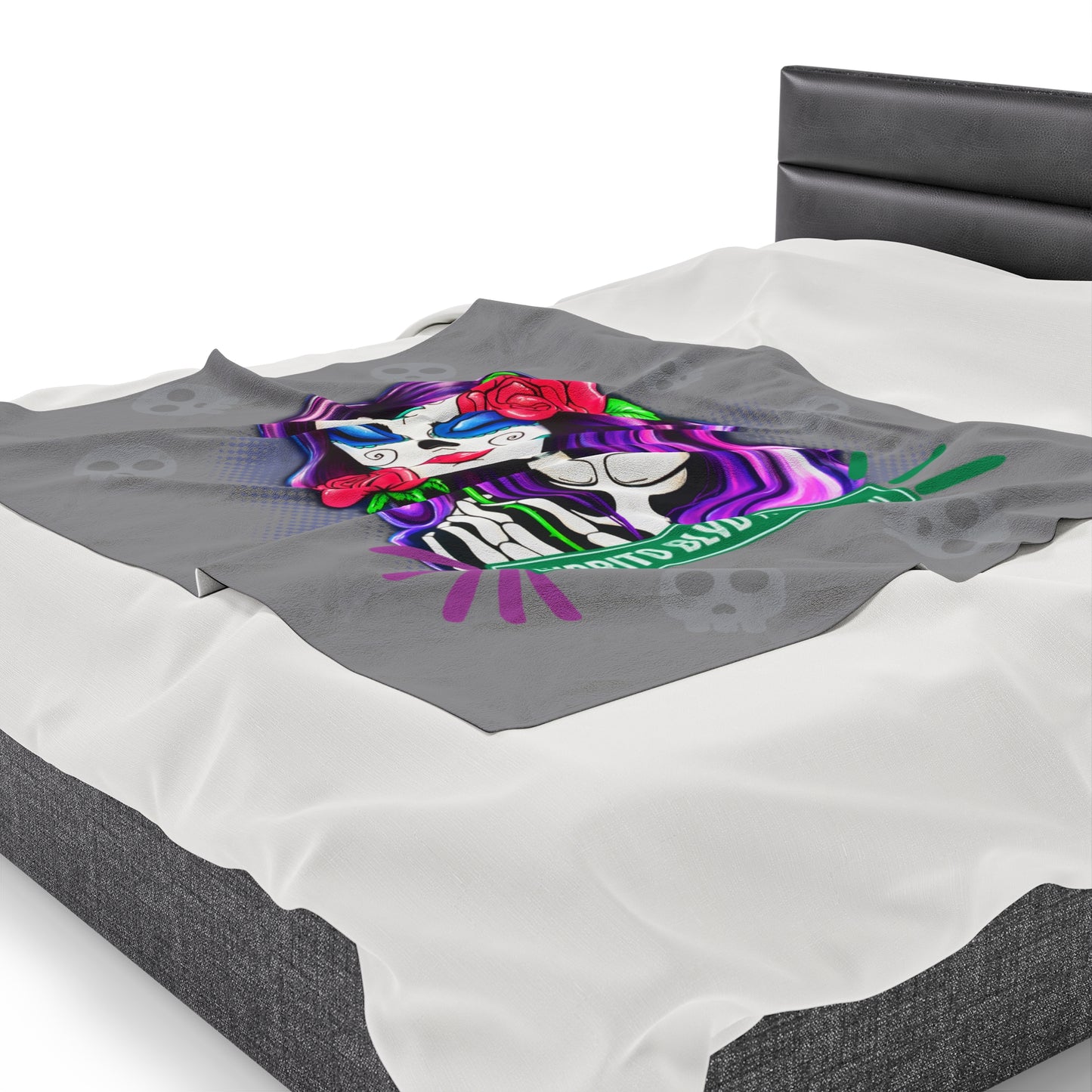 Burrito Blvd Rose Plush Blanket