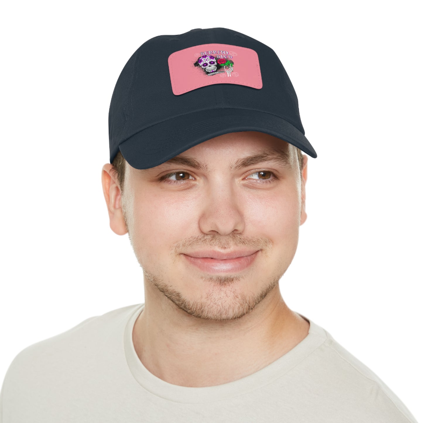 Burrito BLVD Scull Hat with Leather Patch (Rectangle)