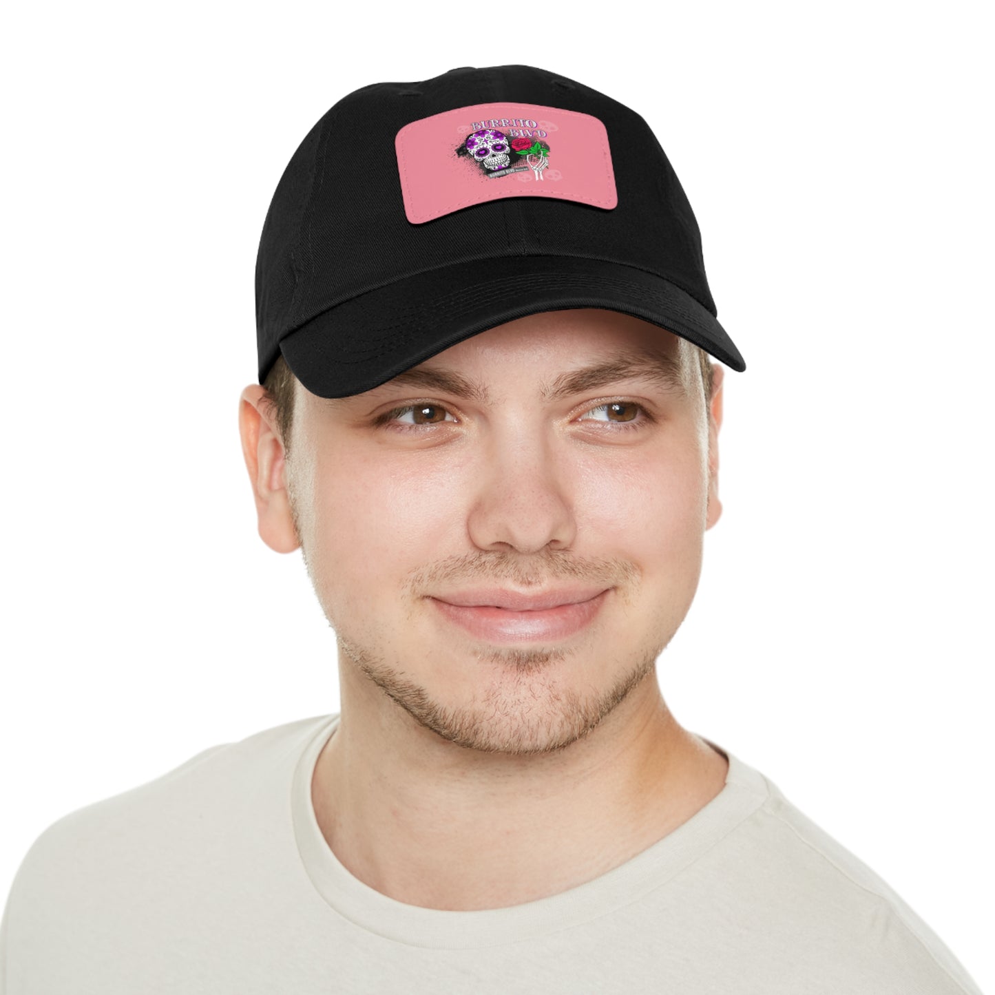 Burrito BLVD Scull Hat with Leather Patch (Rectangle)