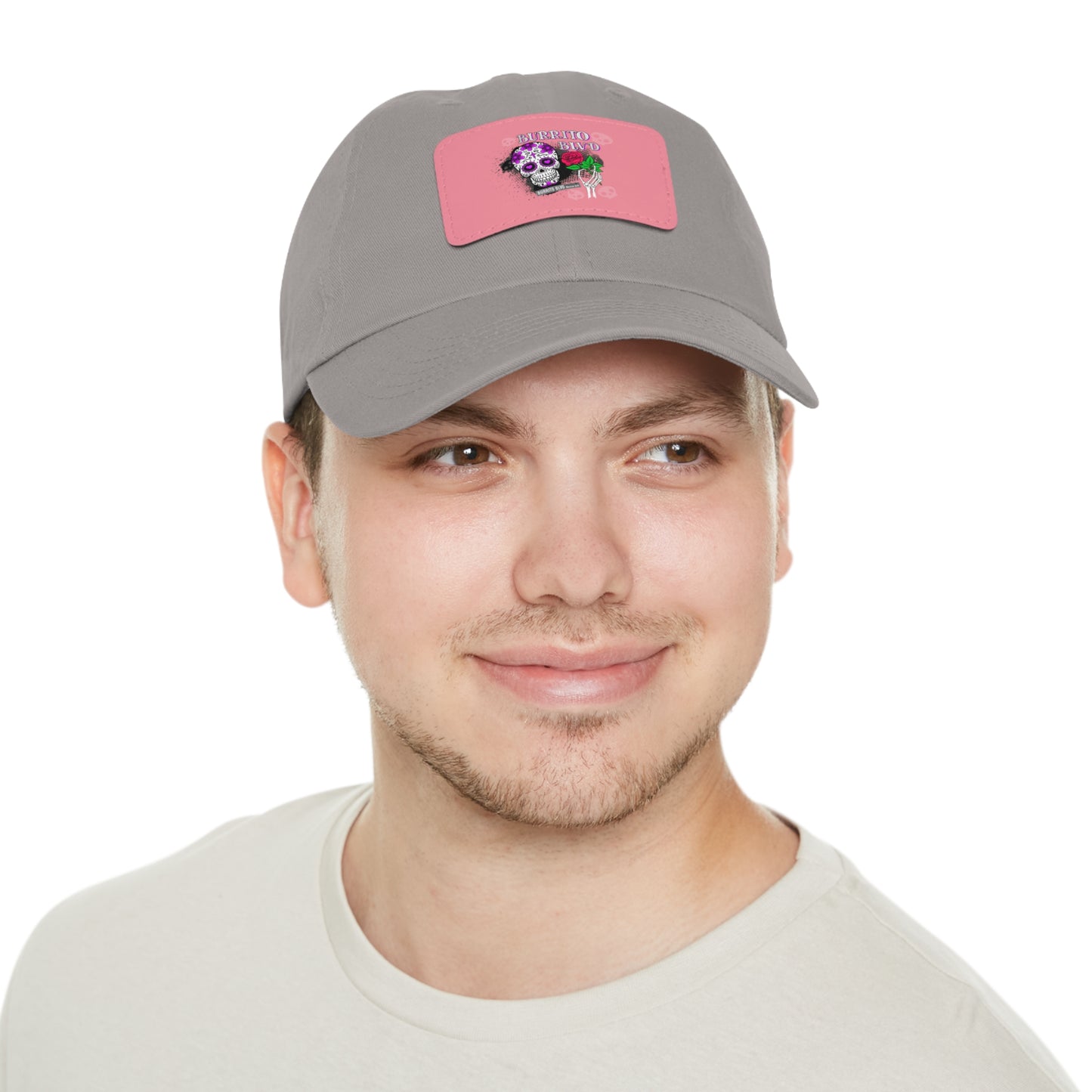Burrito BLVD Scull Hat with Leather Patch (Rectangle)