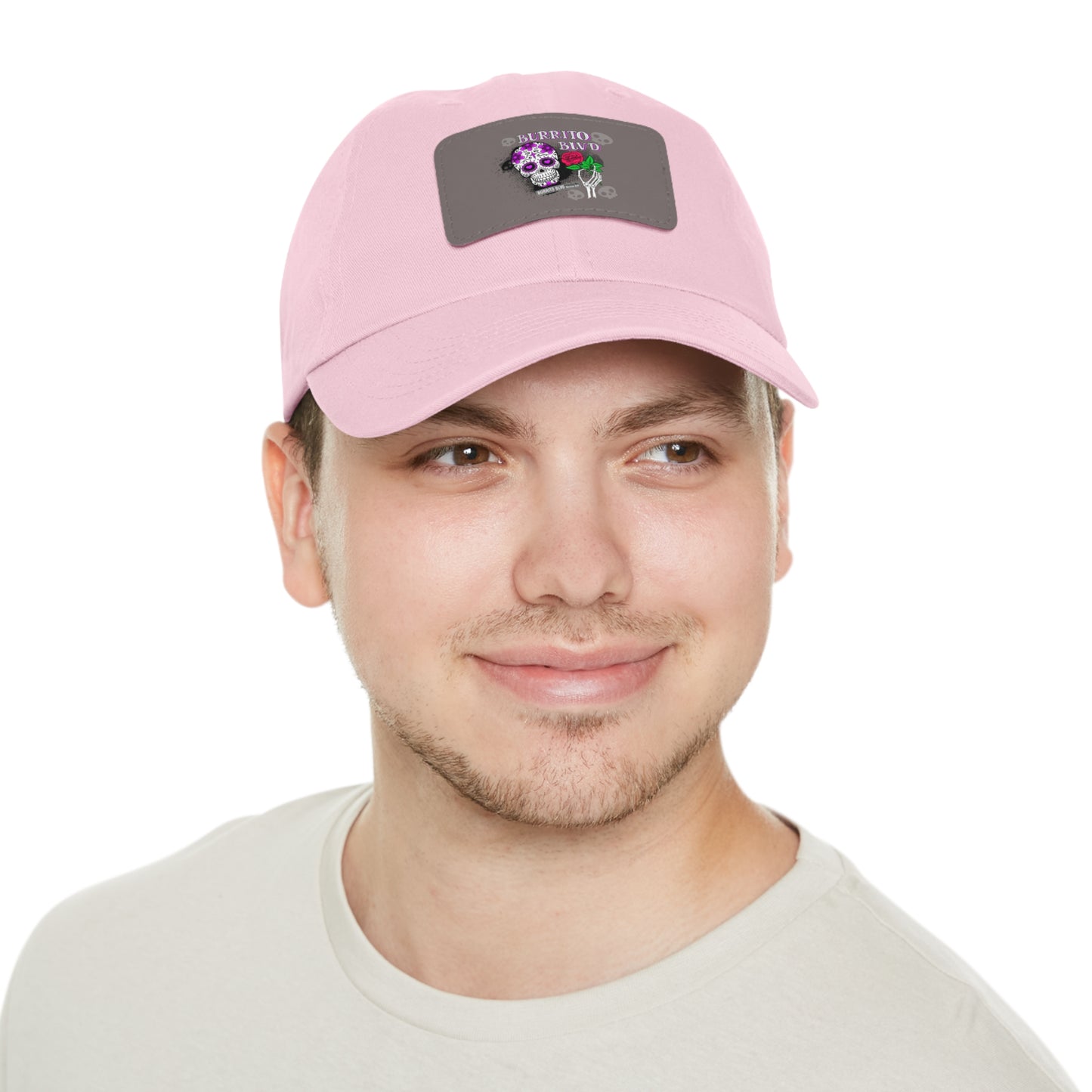 Burrito BLVD Scull Hat with Leather Patch (Rectangle)